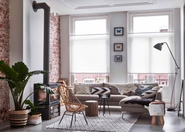 Plissés wit woonkamer sfeer | de Woonspecialist