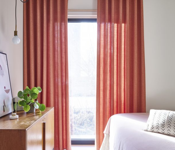 zomers gordijn slaapkamer