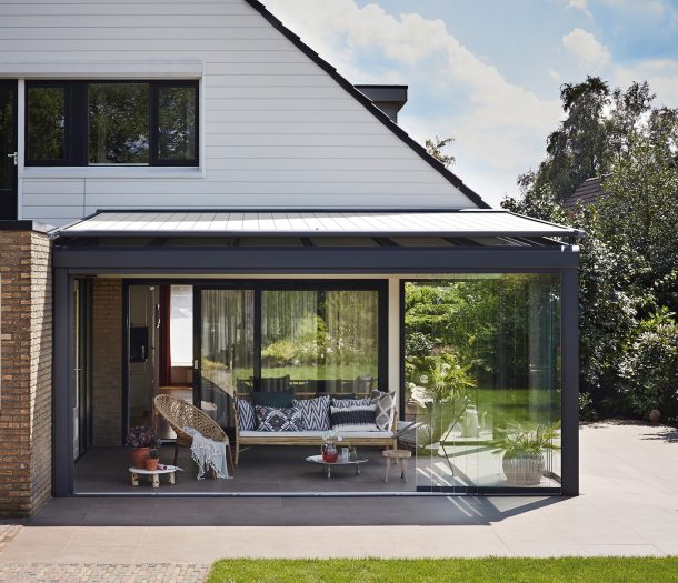 Buitenzonwering | Knikarmscherm | de Woonspecialist