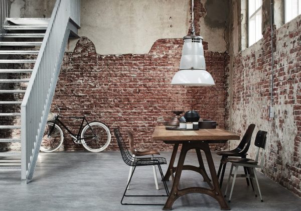 Vloeren – premium vinyl – Tarkett – grijs – Almara – betonlook – eetkamer – liggend