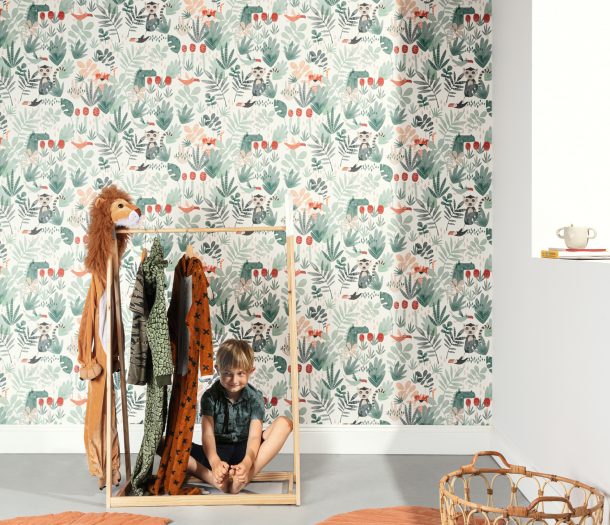 Kinderkamer behang me jungle