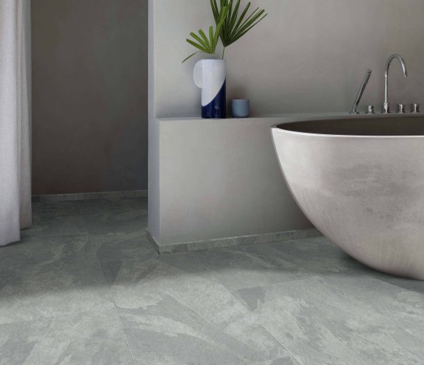 Moduleo Roots pvc voor badkamer waterbestendige vloer_stenen tegels_Mustang Slate 70939