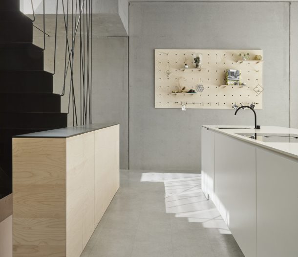 Keukenvloer pvc betonlook grijs COREtec