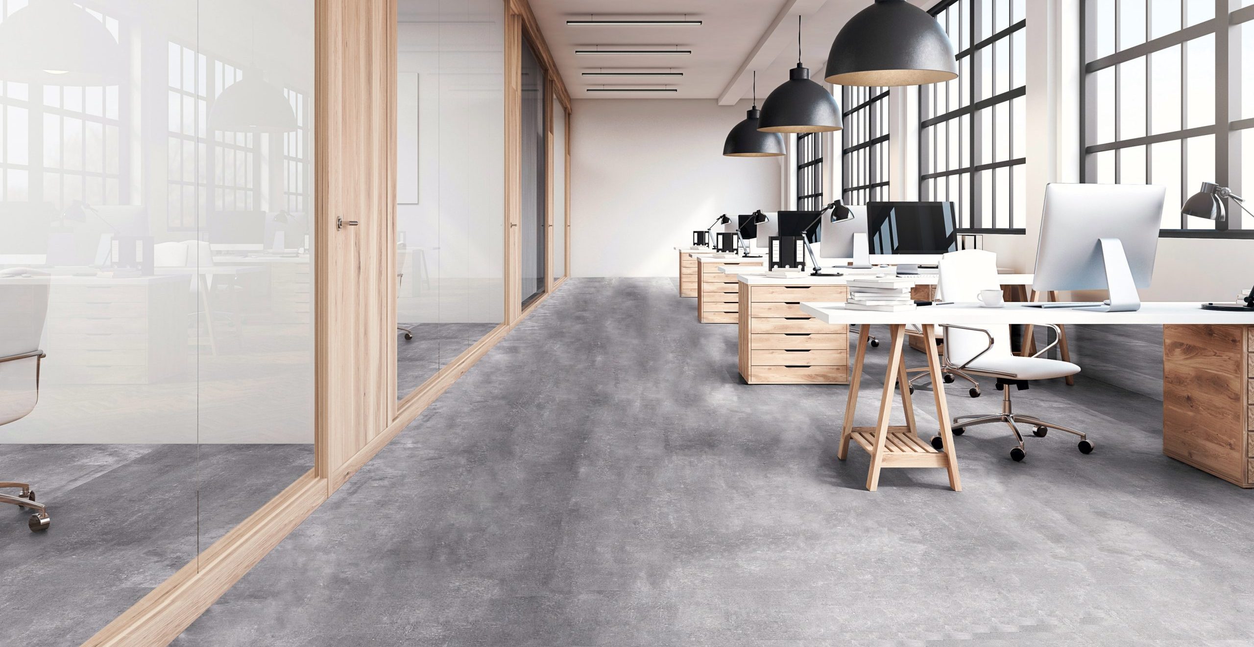 Betonlook pvc-vloeren