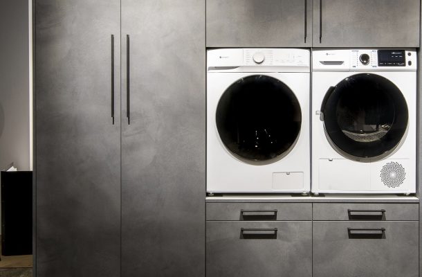 Wasmachine kast op maat met droger