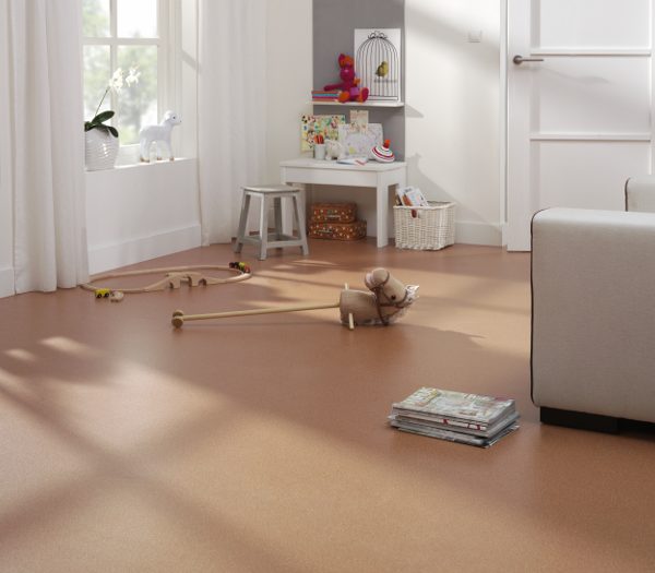 Ambiant – vinyl – Monet sfeer – oranje – sfeerfoto – woonkamer – vierkant