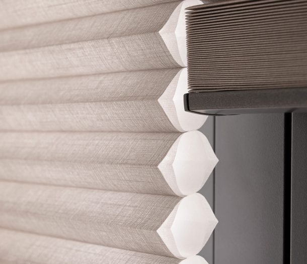 Dupligordijn met honingraat structuur_detali_Luxaflex