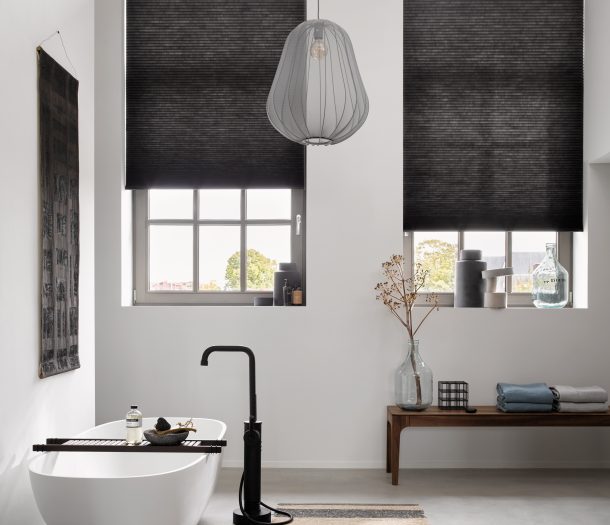 Dupligordijnen in de badkamer voor extra privacy