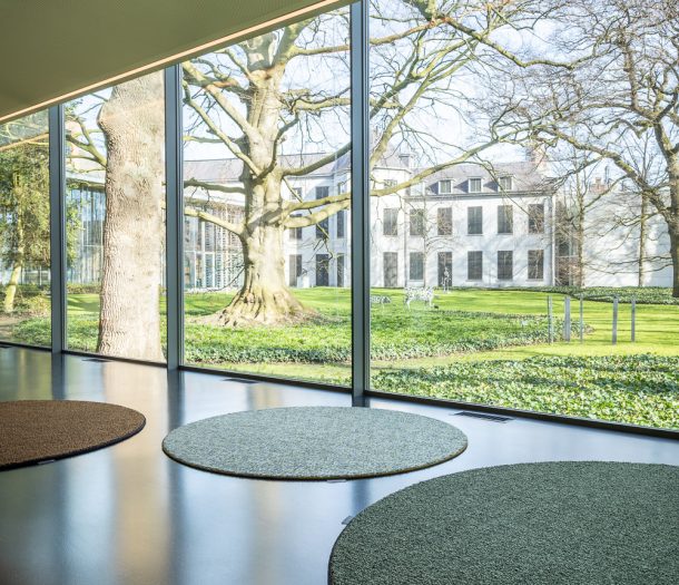 Rond vloerkleed van wol