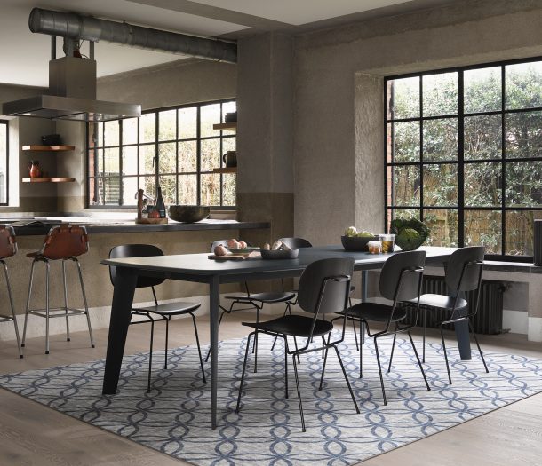 Woonspecialist - vloerkleed - dessin - desso - grijs - blauw