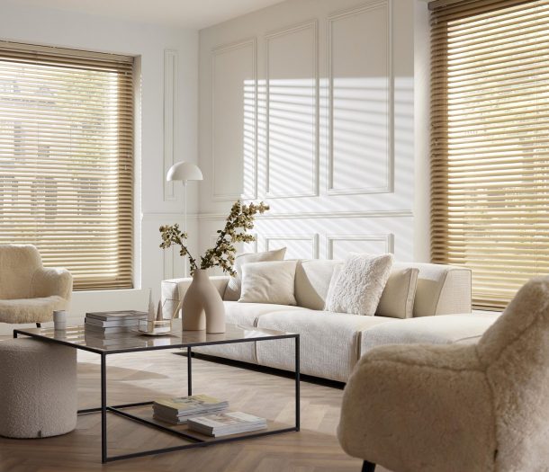 Horizontale jaloezieen - Sunway - bruin - woonkamer - liggend