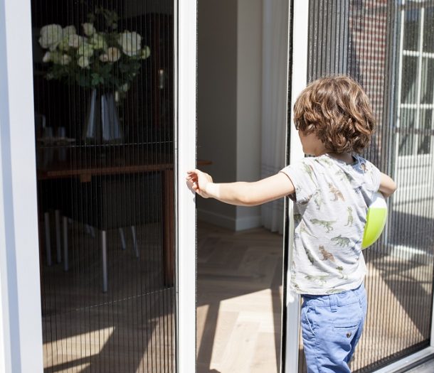 Plisse schuifhordeur van Unlilux