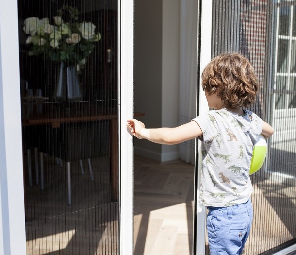 Plisse schuifhordeur van Unlilux